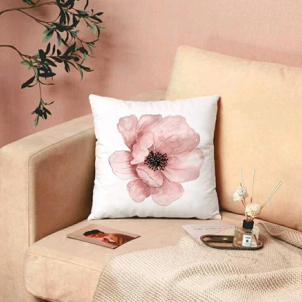 2/$20 Flower Accent Cushion Cover without filler